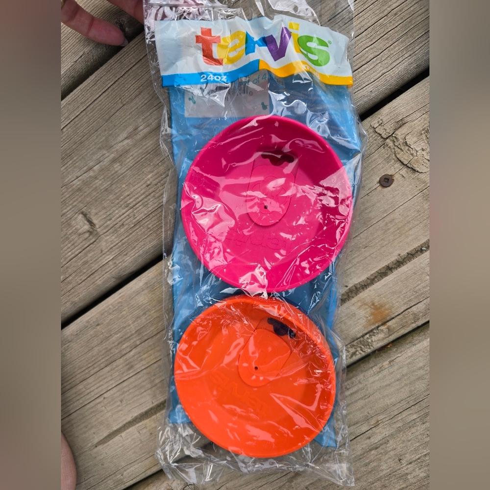 Colored 24oz Tervis Plastic Lids Set of 4
